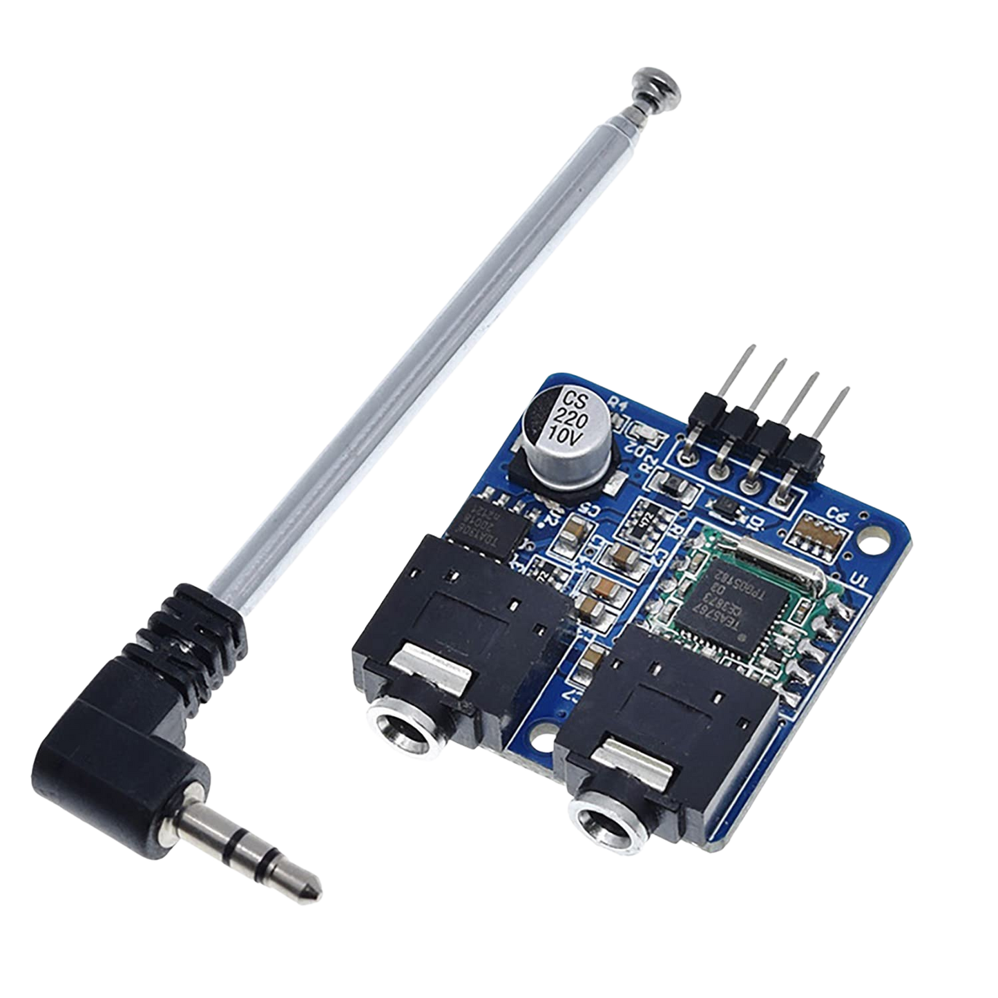 76-108MHZ 5V TEA5767 FM Stereo Radio Module + Antenna