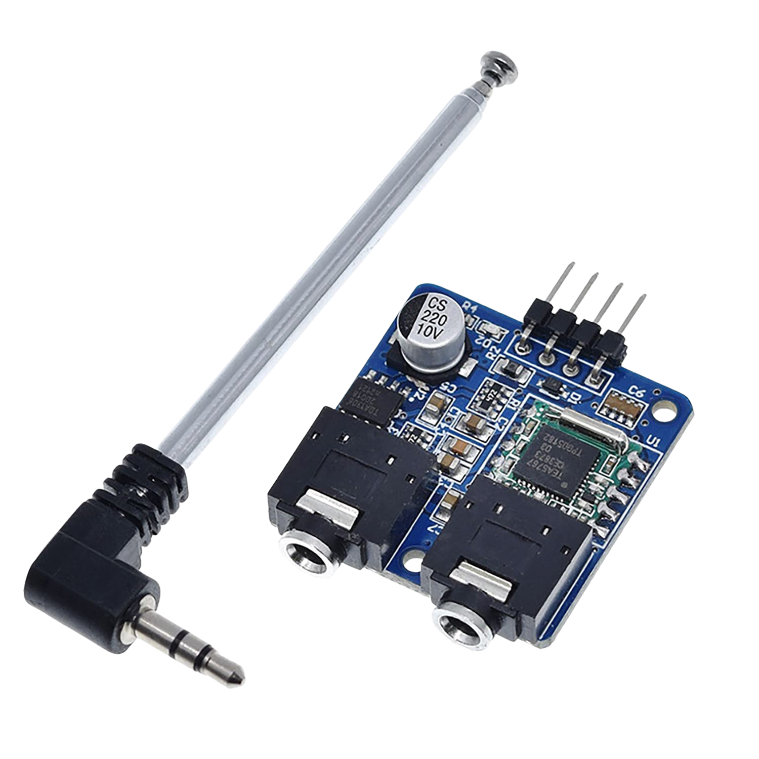 76-108MHZ 5V TEA5767 FM Stereo Radio Module + Antenna