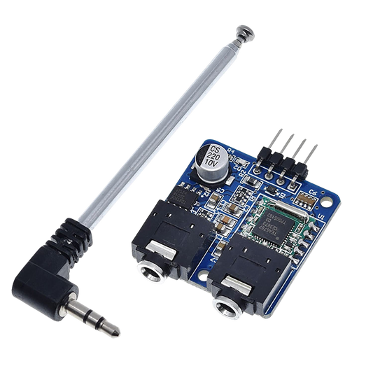 76-108MHZ 5V TEA5767 FM Stereo Radio Module + Antenna