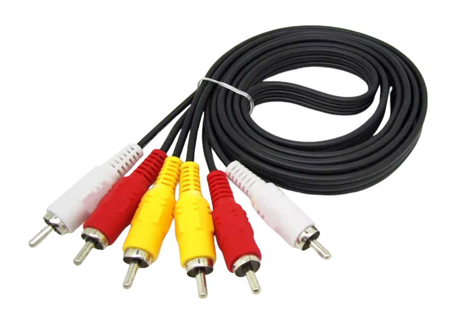 AV To AV Cable 1.5M 3RCA 3x3  كابل صص-صص