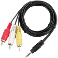3.5mm To Av Cable 1.5M 3x1 كابل صص-جاك صوت
