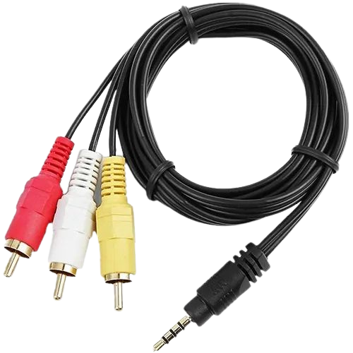 3.5mm To Av Cable 1.5M 3x1 كابل صص-جاك صوت
