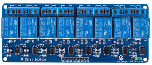 8 Channel 5V Relay Module موديل ريلي ثماني