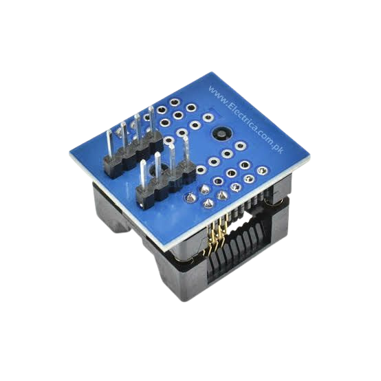 SOP8 To DIP8 200-209 mil OTS-20-1.27-01 SMD IC Programmer Adapter أدابتر مبرمجة