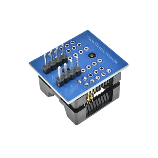 SOP8 To DIP8 200-209 mil OTS-20-1.27-01 SMD IC Programmer Adapter أدابتر مبرمجة