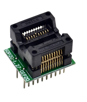 SOP20 To DIP20 300 mil OTS-20-1.27-01 SMD IC Programmer Adapter أدابتر مبرمجة