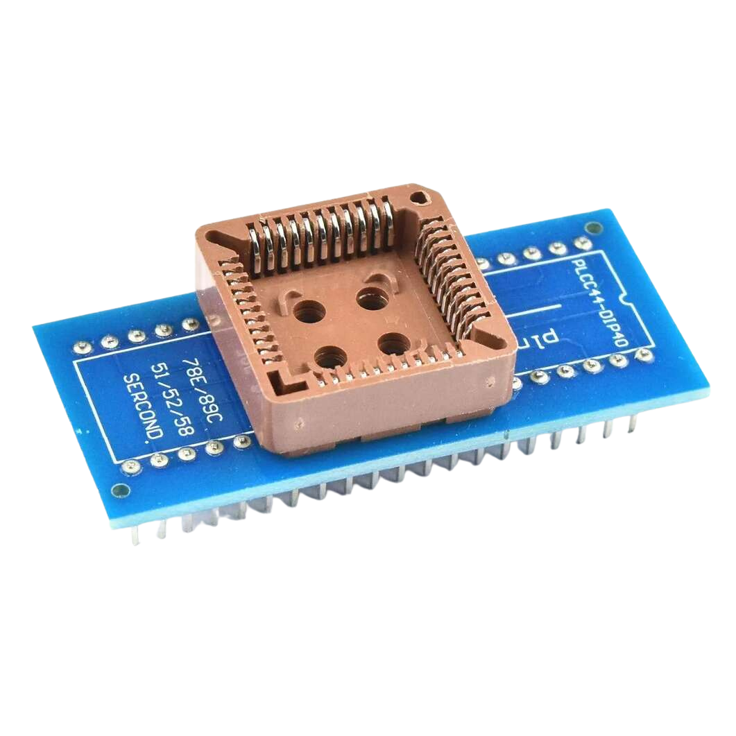 PLCC44 To DIP40 SMD IC Programmer Adapter Socket أدابتر مبرمجة