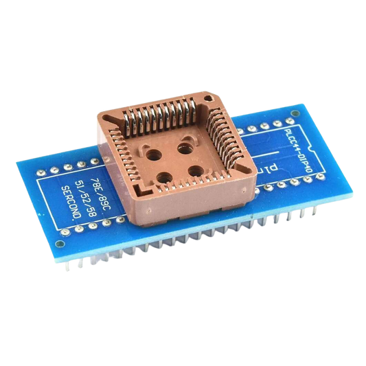 PLCC44 To DIP40 SMD IC Programmer Adapter Socket أدابتر مبرمجة
