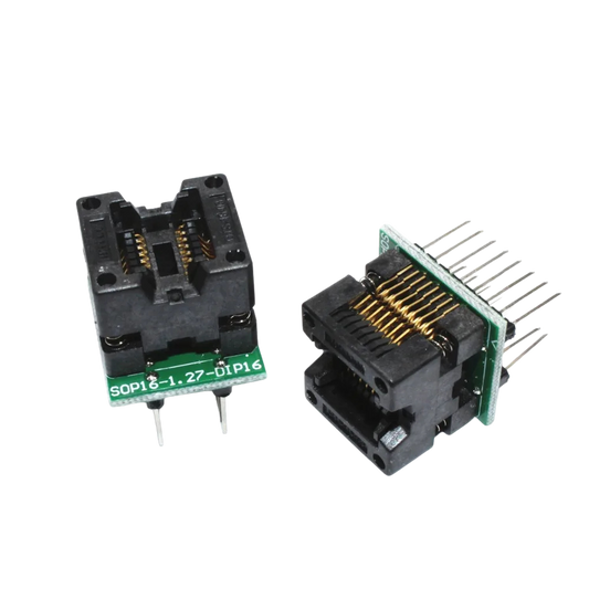 SOP16 To DIP16 300 mil OTS-16-03 SMD IC Programmer Adapter أدابتر مبرمجة