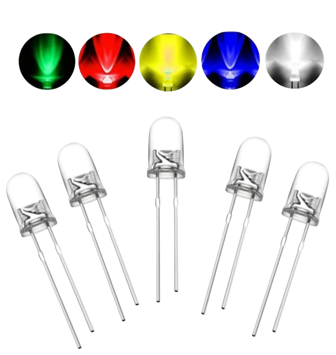5mm Transparent Led Light Emitting Diode ليد ضوئي