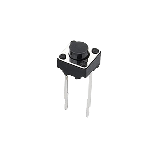 Micro Tactile Momentary Switch 6*6*5mm 2pins مفتاح بش بطم صغير