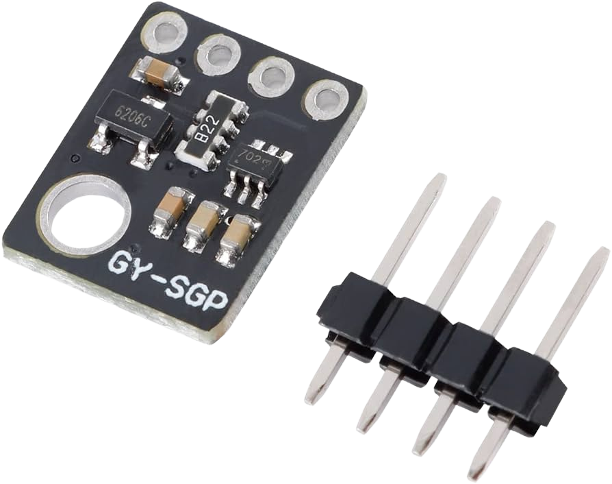 GY-SGP30 AIR QUALITY GAS SENSOR TVOC ECO2 CARBON DIOXIDE MEASUREMENT FORMALDEHYDE MODULE وحدة استشعار لرصد جودة الهواء
