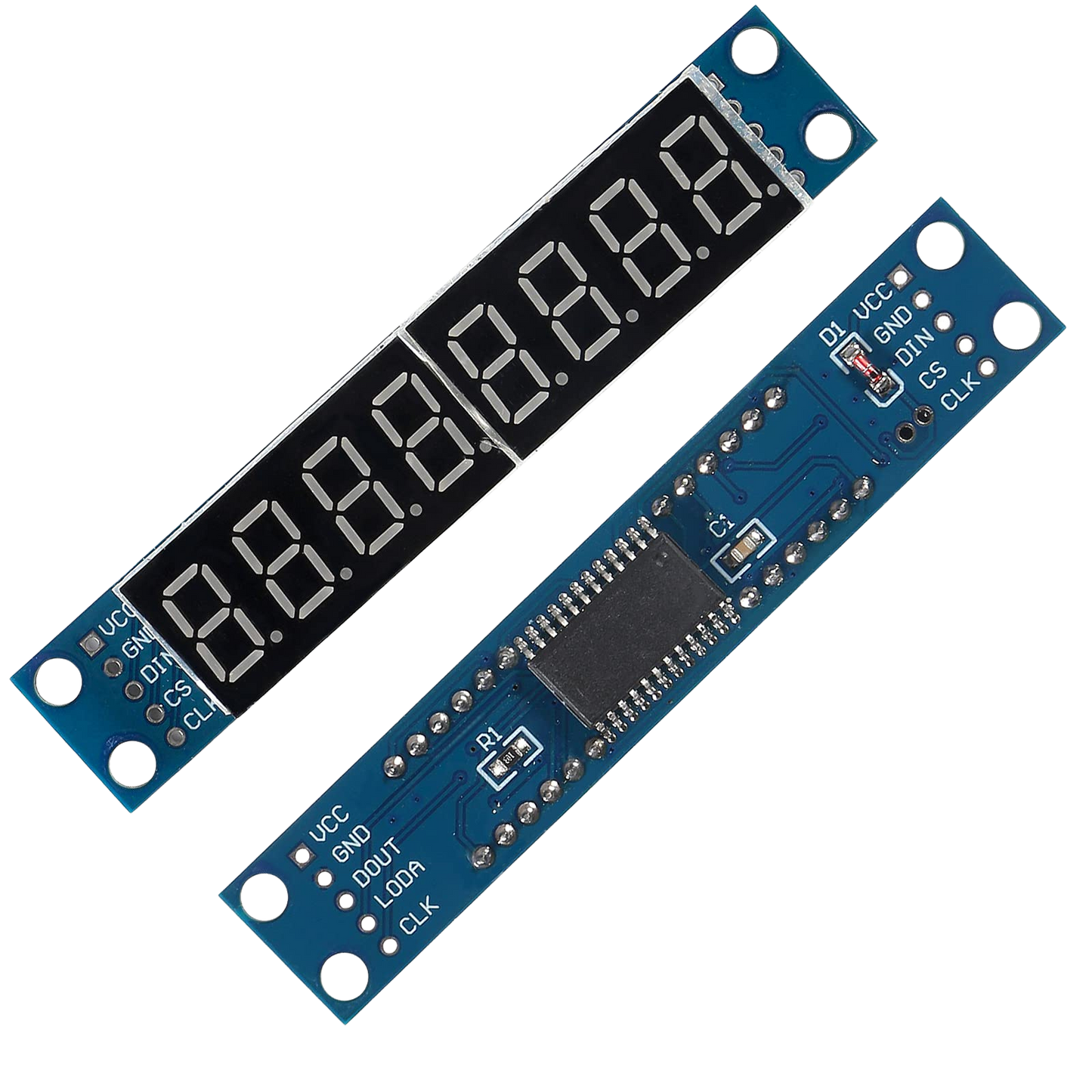 MAX7219 8-Digit 7-Segment Digital LED Display Module