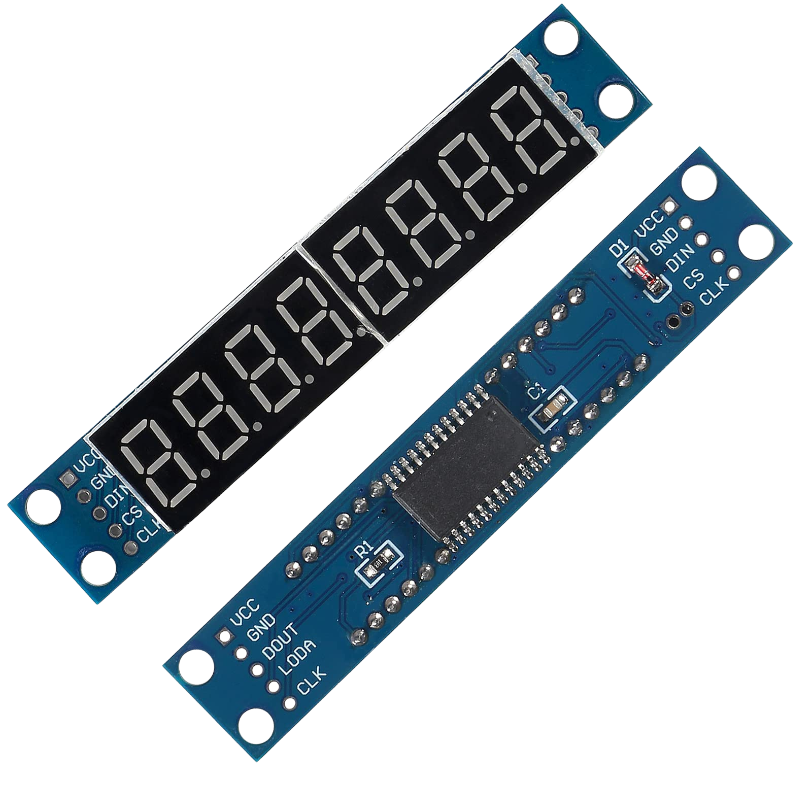 MAX7219 8-Digit 7-Segment Digital LED Display Module