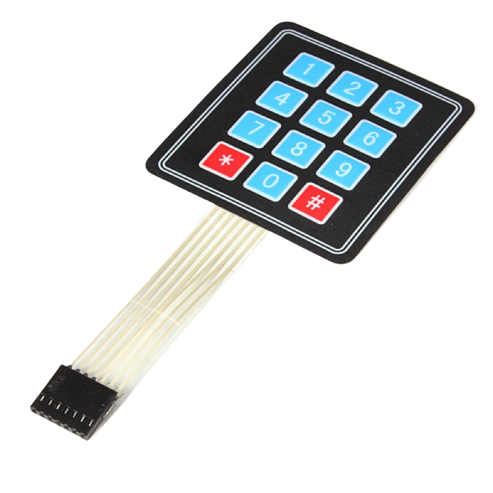 4x3 Matrix Membrane Keypad