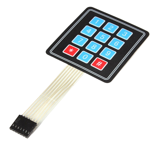 4x3 Matrix Membrane Keypad