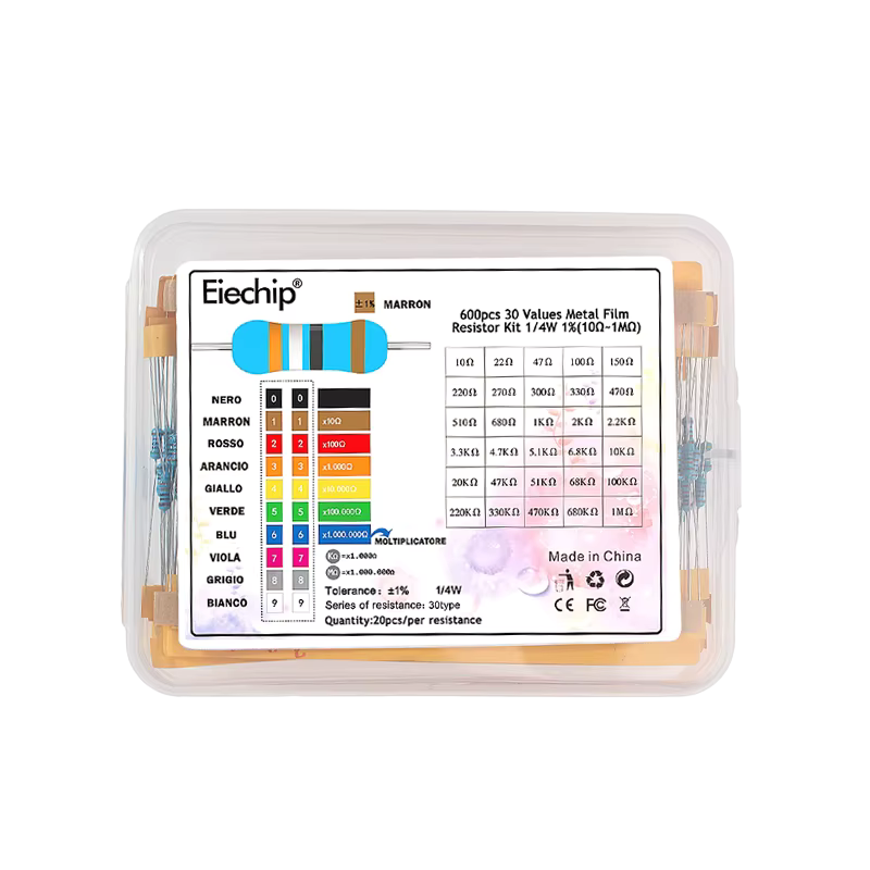 600pcs Resistor Kit 10R-1M 30 Value كت مقاومات