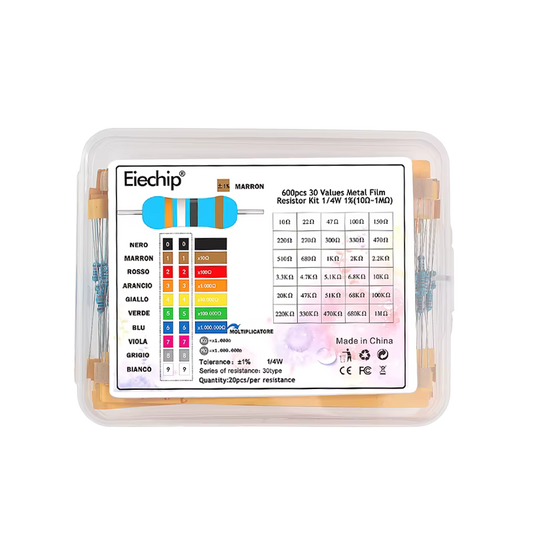 600pcs Resistor Kit 10R-1M 30 Value كت مقاومات
