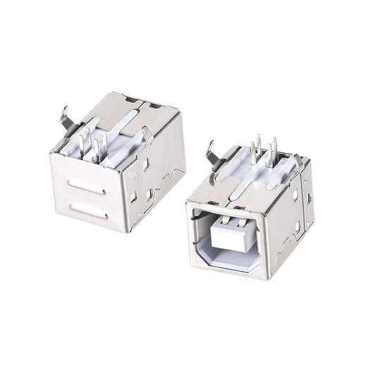 USB 2.0 Type-B White Connector Female Printer Socket مدخل طابعة