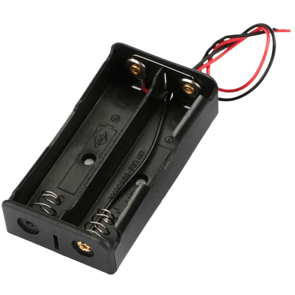 2x 18650 3.7V Parallel Battery Holder حاملة بطاريات زوجية متوازي تزيد فالتيار