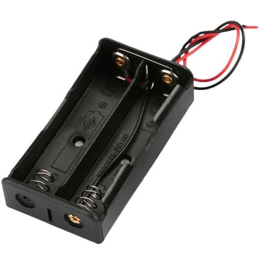 2x 18650 3.7V Parallel Battery Holder حاملة بطاريات زوجية متوازي تزيد فالتيار