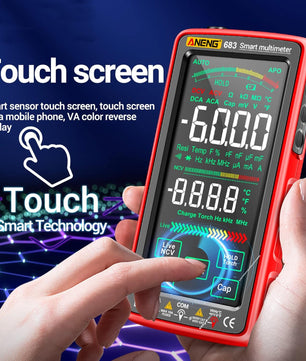 ANENG 683 Touch Smart Multimeter 6000 Counts Rechargeable جهاز قياس شاشة لمس