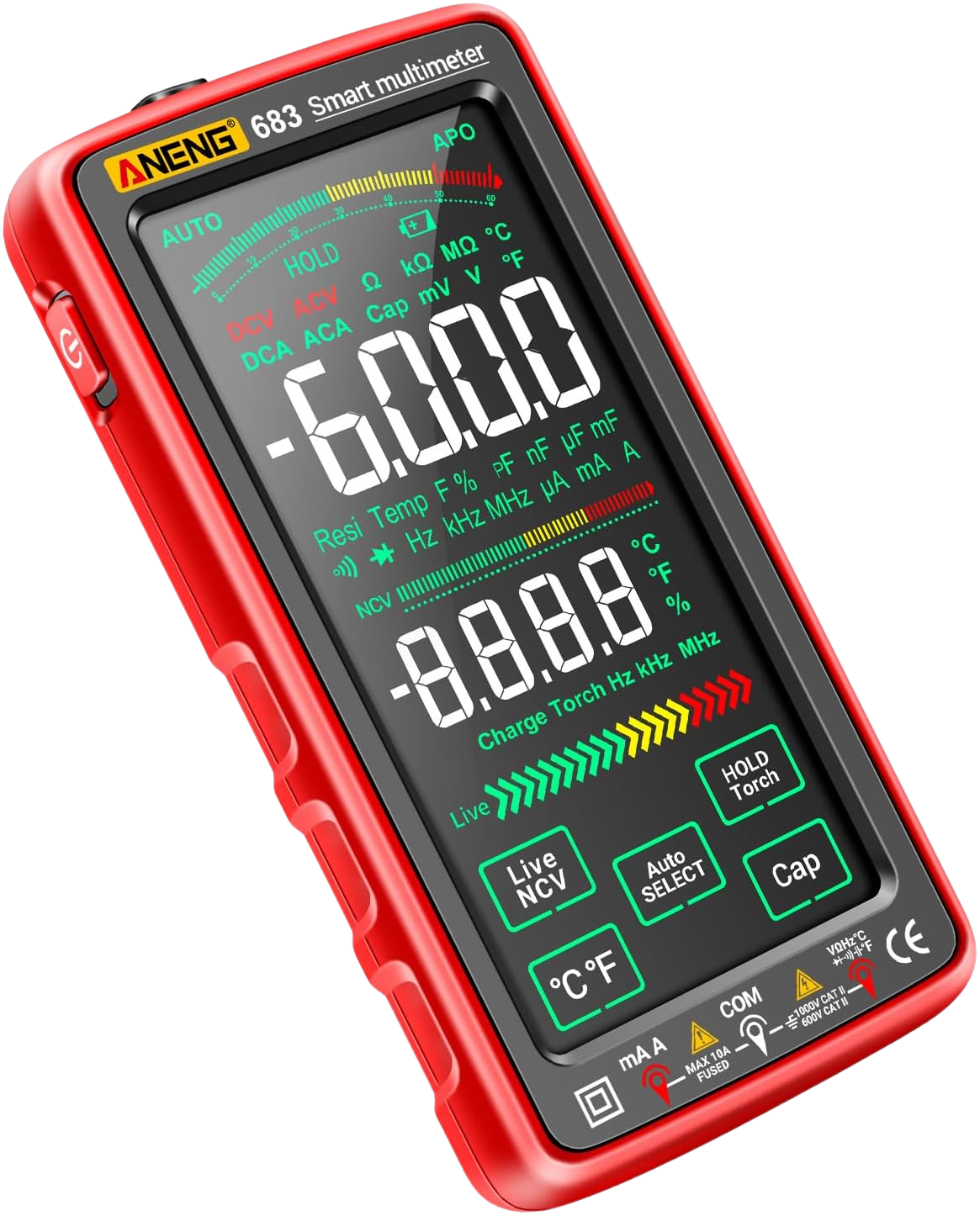 ANENG 683 Touch Smart Multimeter 6000 Counts Rechargeable جهاز قياس شاشة لمس