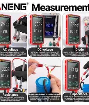 ANENG 683 Touch Smart Multimeter 6000 Counts Rechargeable جهاز قياس شاشة لمس