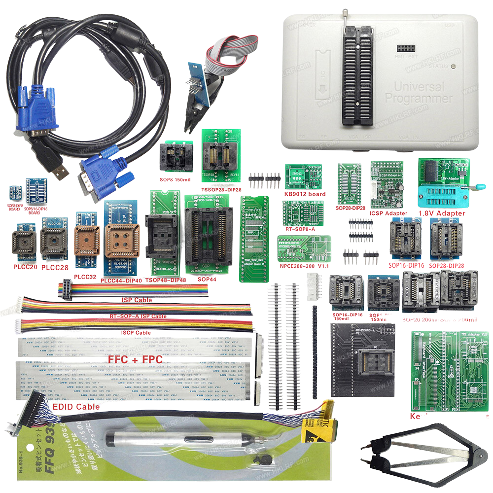 RT809H + 31 Adapters Universal Programmer مبرمجة شاملة