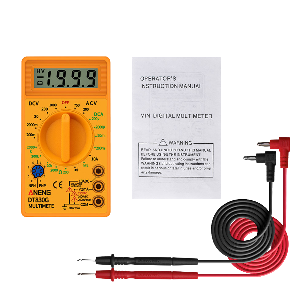 ANENG DT830G Multimeter (بدون بطارية)