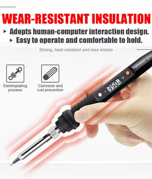 JCD 908S 80W Digital Display Adjustable Soldering Iron كاوية متغيرة الحرارة بالشاشة