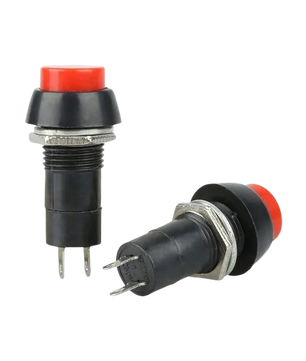 PBS-11B 12mm 2PIN Momentary Self-Reset Round Push Button Switch مفتاح بش بطم