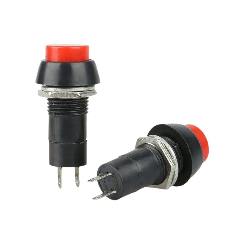 PBS-11B 12mm 2PIN Momentary Self-Reset Round Push Button Switch مفتاح بش بطم