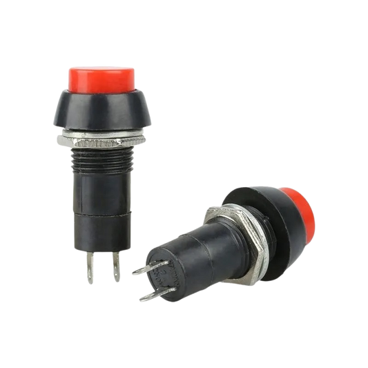 PBS-11B 12mm 2PIN Momentary Self-Reset Round Push Button Switch مفتاح بش بطم