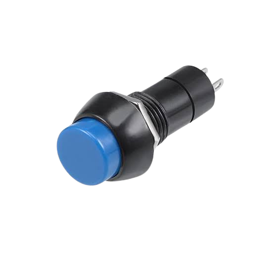 PBS-11B 12mm 2PIN Momentary Self-Reset Round Push Button Switch مفتاح بش بطم