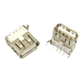USB 2.0 Type A Female Right Angle Socket Connector Port 4 Pin مدخل يو إس بي