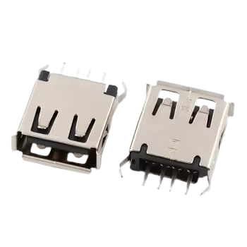 USB 2.0 Type A Female Straight Socket Connector Port 4 Pin مدخل يو إس بي