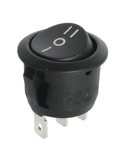 KCD1 ON/OFF/ON 3 Position 3 Pin 6A 250V Round Switch مفتاح ثلاثة وضعيات أون-أوف-أون