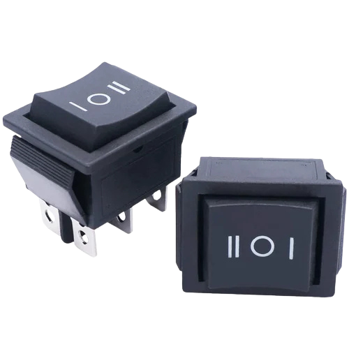 KCD1 ON/OFF/ON 3 Position 6 Pin 6A 250V Switch مفتاح ثلاثة وضعيات أون-أوف-أون