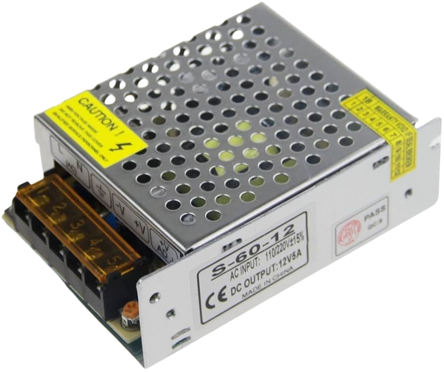 Power Supply 12V 5A بور سبلاي معدني