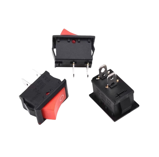 KCD1-101 6A ON-OFF Red Switch 2Pin 15*21mm مفتاح أون أوف أحمر