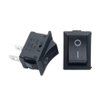 KCD1-101 6A ON-OFF Black Switch 2Pin 15*21mm مفتاح أون أوف أسود