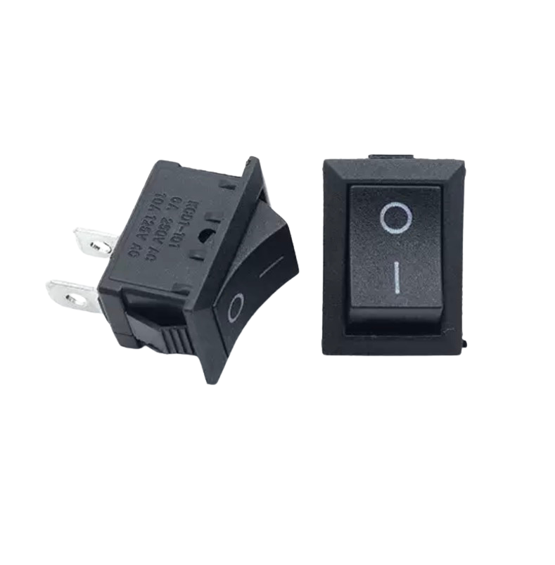 KCD1-101 6A ON-OFF Black Switch 2Pin 15*21mm مفتاح أون أوف أسود