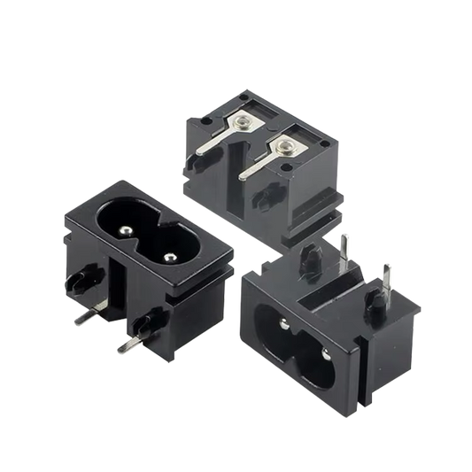 AC Power Socket 2Pin Plug-in Connector AC-019 مدخل باور