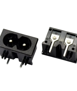 AC Power Socket 2Pin Plug-in Connector AC-019 مدخل باور