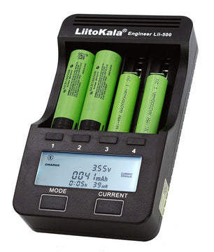 LiitoKala Lii-500 Smart Battery Charger Capacity Tester for Li-ion LiPo Ni-MH NiCd AA AAA 18650 26650 14500 شاحن بطاريات رباعي