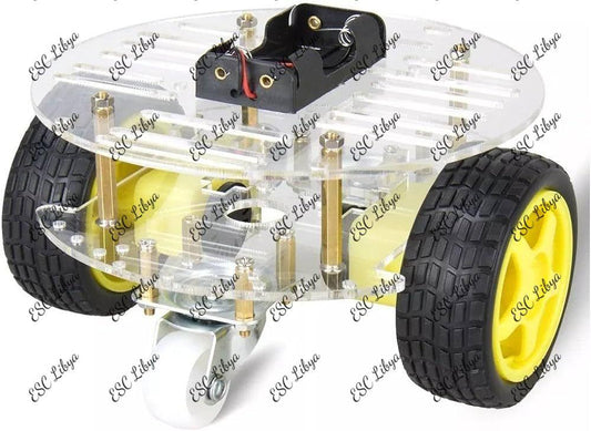 2WD Circular Smart Car Chassis Kit