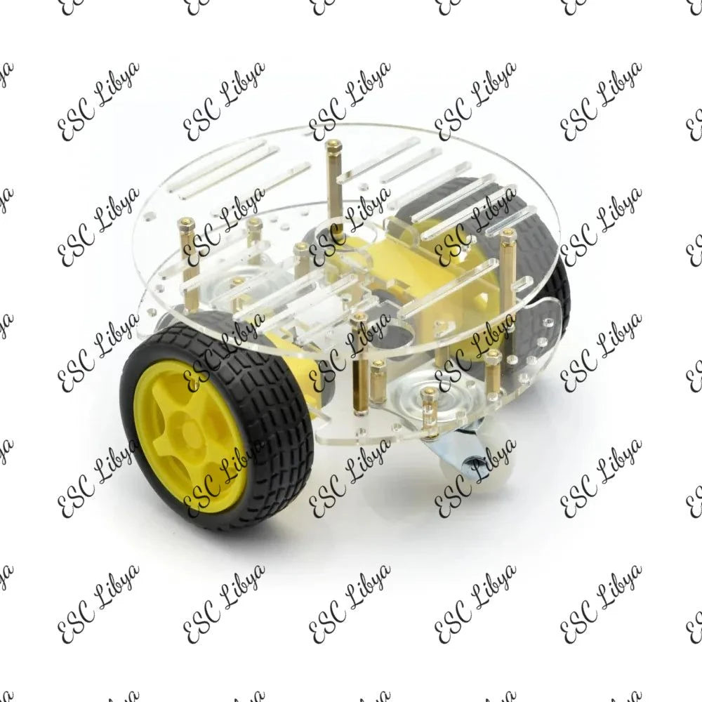 2WD Circular Smart Car Chassis Kit