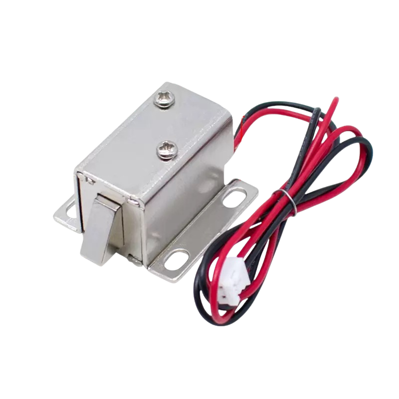 DC 12V 2A Electromagnetic Solenoid Lock 27mm قفل كهرومغناطيسي متوسط