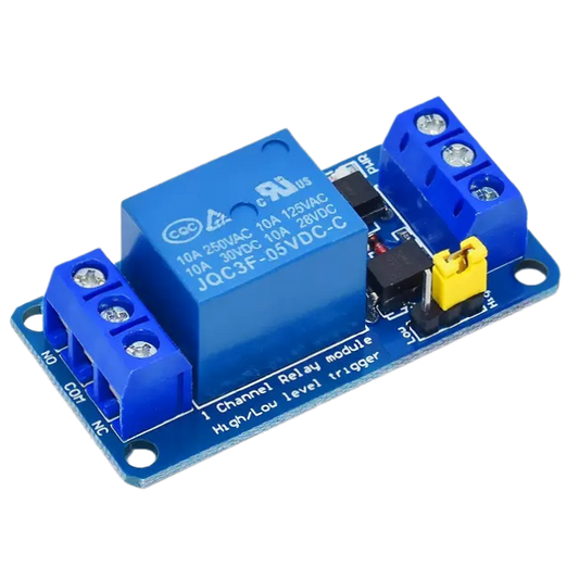 5V 1 Channel High/Low Level Trigger Relay Module with Optocoupler موديل ريلي فردي